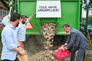 De aardappelberg is een van de hoogtepunten uit het directeurschap van Lianne de Bie. Foto: Mitchell van Voorbergen