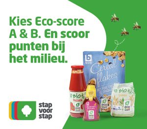 Klanten van Colruyt die voedingswaren kopen met een Eco-score A of B kunnen voortaan punten sparen via de eigen Xtra-app. Met die punten kunnen bijvoorbeeld bomen worden geplant. - Foto: Colruyt